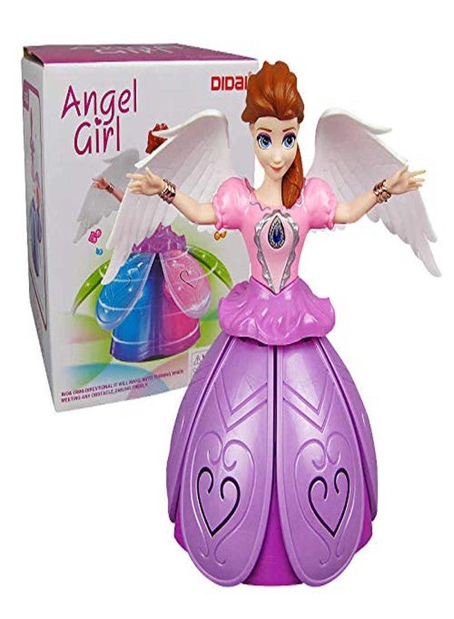 iChoice Angel Girl with Light and Music, Dancing Rotating Musical Fairy Princes Angel Doll Toy for Kids (Angel Girl). - Image 5